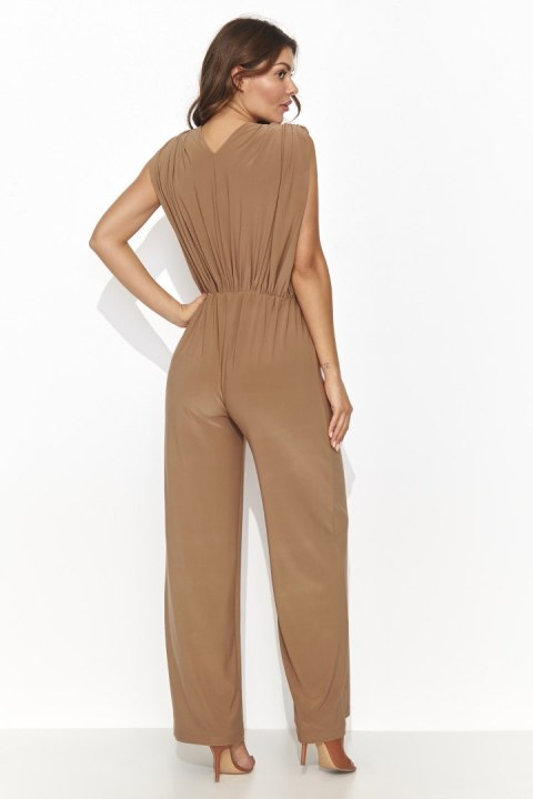 Kombinezon Damski Model NU480 Camel - Numinou Numinou Kombinezon Damski Model NU480 Camel - Numinou Numinou