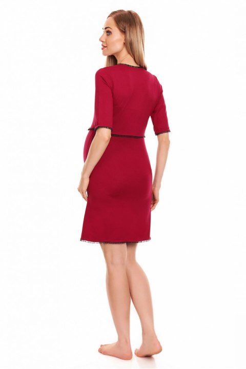 Koszulka nocna Koszula Nocna Ciążowa Model 0130 Bordo - PeeKaBoo PeeKaBoo Koszulka nocna Koszula Nocna Ciążowa Model 0130 Bordo - PeeKaBoo PeeKaBoo