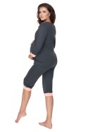 Piżama Damska Model 0153 Grafit - PeeKaBoo PeeKaBoo