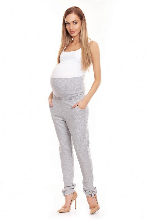 Spodnie Ciążowe Model 0135 Grey - PeeKaBoo PeeKaBoo Spodnie Ciążowe Model 0135 Grey - PeeKaBoo PeeKaBoo