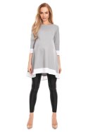 Sukienka Ciążowa Model 0125 Grey - PeeKaBoo PeeKaBoo Sukienka Ciążowa Model 0125 Grey - PeeKaBoo PeeKaBoo
