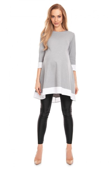 Sukienka Ciążowa Model 0125 Grey - PeeKaBoo PeeKaBoo Sukienka Ciążowa Model 0125 Grey - PeeKaBoo PeeKaBoo