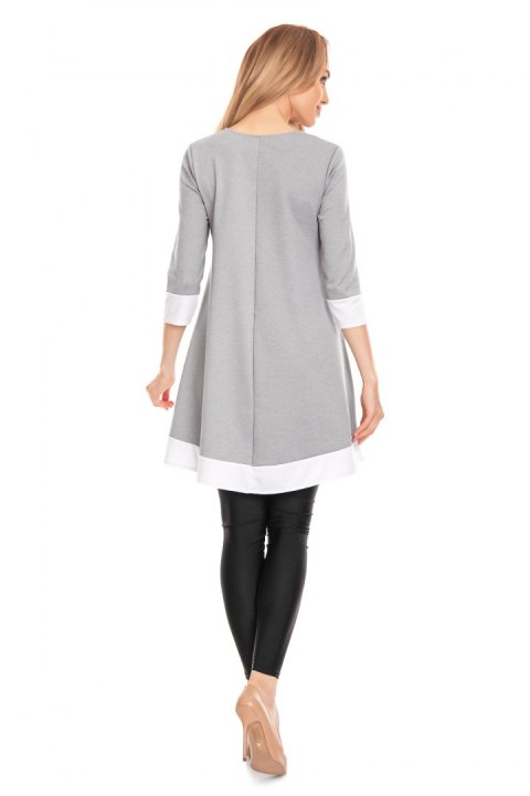 Sukienka Ciążowa Model 0125 Grey - PeeKaBoo PeeKaBoo Sukienka Ciążowa Model 0125 Grey - PeeKaBoo PeeKaBoo