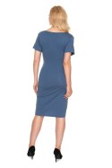 Sukienka Ciążowa Model 0199 Blue - PeeKaBoo PeeKaBoo Sukienka Ciążowa Model 0199 Blue - PeeKaBoo PeeKaBoo