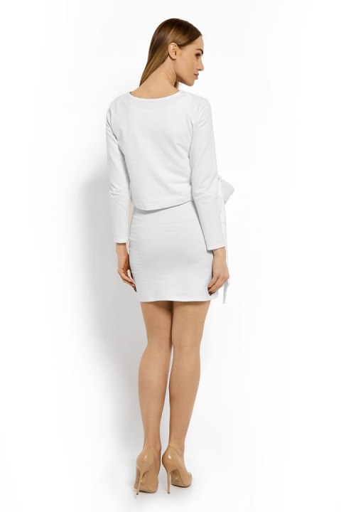 Sukienka Ciążowa Model 1624C White - PeeKaBoo PeeKaBoo Sukienka Ciążowa Model 1624C White - PeeKaBoo PeeKaBoo