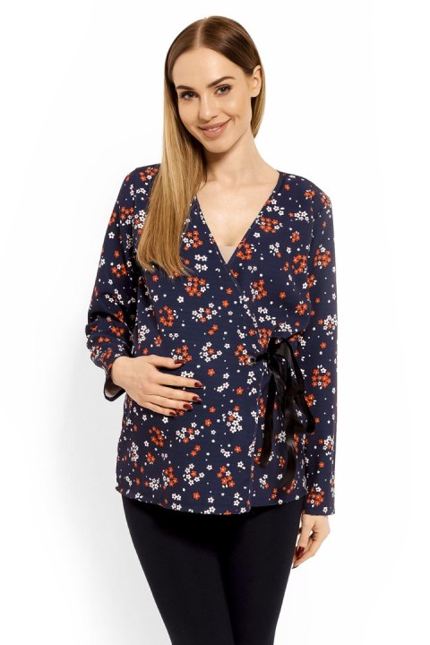 Bluzka Ciążowa Model 1626DC Flowers - PeeKaBoo PeeKaBoo Bluzka Ciążowa Model 1626DC Flowers - PeeKaBoo PeeKaBoo