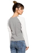 Bluzka Model B047 Grey - BeWear BeWear