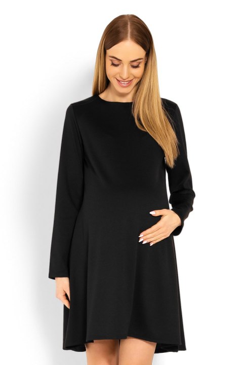 Sukienka Ciążowa Model 1359C Black - PeeKaBoo PeeKaBoo Sukienka Ciążowa Model 1359C Black - PeeKaBoo PeeKaBoo
