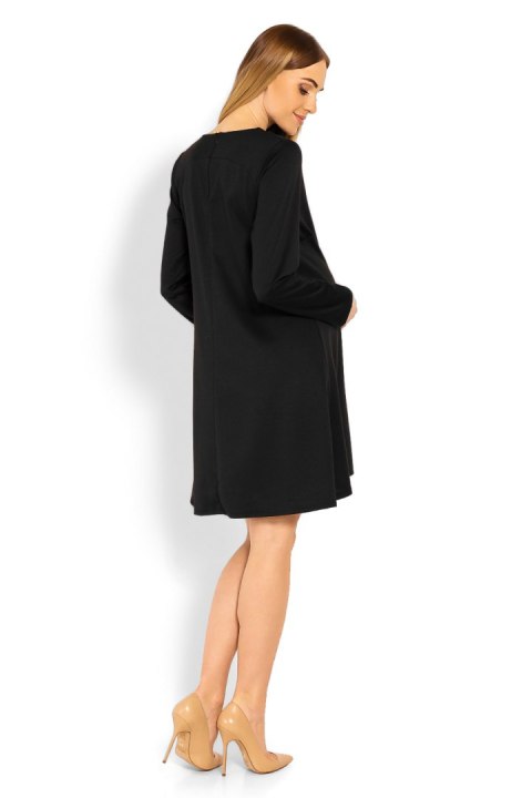 Sukienka Ciążowa Model 1359C Black - PeeKaBoo PeeKaBoo Sukienka Ciążowa Model 1359C Black - PeeKaBoo PeeKaBoo