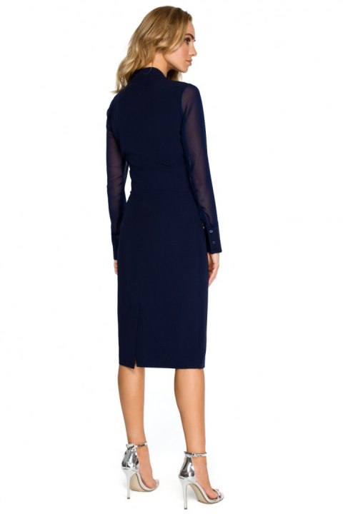 Sukienka Model S136 Navy - Stylove Stylove