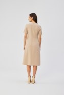 Sukienka Model S361 Beige - Stylove Stylove