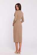 Sukienka Model S372 Beige - Stylove Stylove