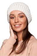 Beret Model BK060 Ecru - BE Knit BE Knit Beret Model BK060 Ecru - BE Knit BE Knit