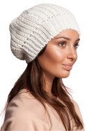 Beret Model BK060 Ecru - BE Knit BE Knit Beret Model BK060 Ecru - BE Knit BE Knit