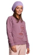 Beret Model BK060 Lawenda - BE Knit BE Knit