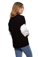 Bezrękawnik Model BK076 Black - BE Knit BE Knit
