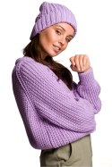 Czapka Damska Model BK057 Lawenda - BE Knit BE Knit
