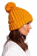 Czapka Model BK101 Honey - BE Knit BE Knit Czapka Model BK101 Honey - BE Knit BE Knit