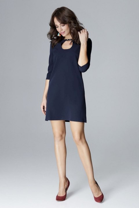 Sukienka Model L001 Navy - Lenitif Lenitif Sukienka Model L001 Navy - Lenitif Lenitif