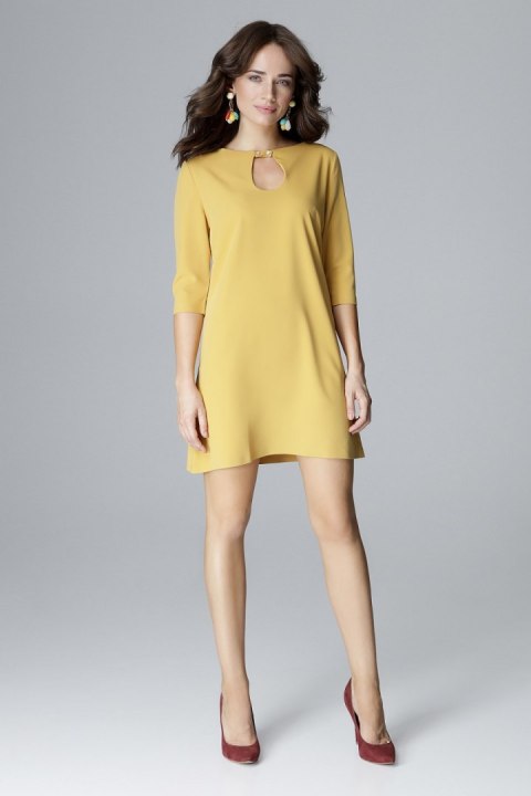 Sukienka Model L001 Yellow - Lenitif Lenitif Sukienka Model L001 Yellow - Lenitif Lenitif