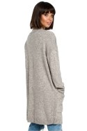Sweter Damski Model BK001 Brown Melange - BE Knit BE Knit