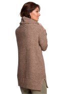 Sweter Damski Model BK047 Cappuccino - BE Knit BE Knit