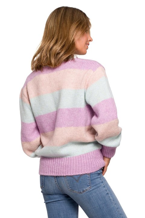 Sweter Damski Model BK071 Model 1 - BE Knit BE Knit Sweter Damski Model BK071 Model 1 - BE Knit BE Knit