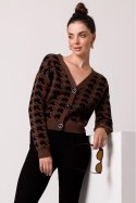 Sweter Damski Model BK104 Brown - BE Knit BE Knit