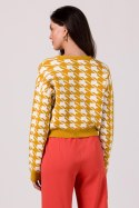 Sweter Damski Model BK104 Honey - BE Knit BE Knit Sweter Damski Model BK104 Honey - BE Knit BE Knit