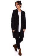 Sweter Kardigan Model BK034 Antracyt - BE Knit BE Knit