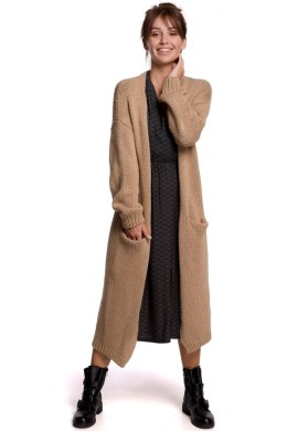 Sweter Kardigan Model BK053 Camel - BE Knit BE Knit