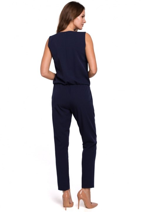 Kombinezon Damski Model K009 Navy - Makover Makover Kombinezon Damski Model K009 Navy - Makover Makover