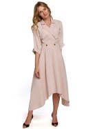 Sukienka Model K086 Beige - Makover Makover Sukienka Model K086 Beige - Makover Makover