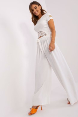 Spodnie Damskie Model TW-SP-BI-2086.24P Ecru - Och Bella Och Bella