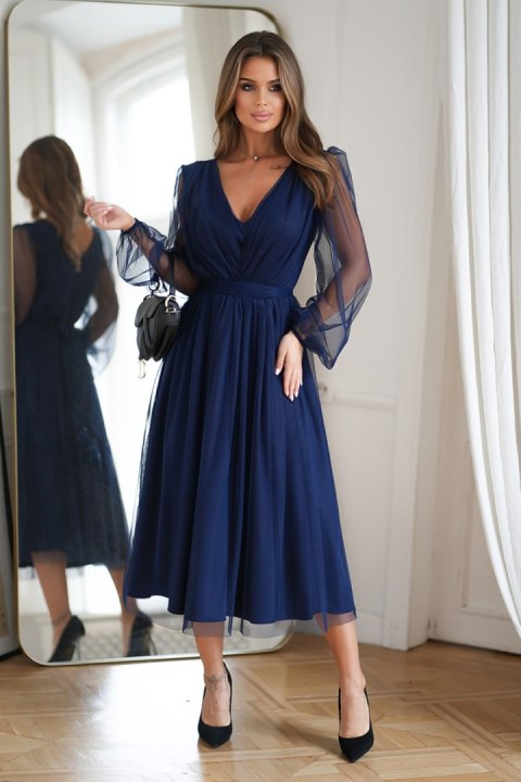 Sukienka Model 269-01 Navy - Bicotone Bicotone Sukienka Model 269-01 Navy - Bicotone Bicotone