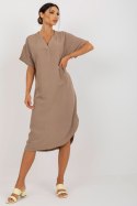 Sukienka Model TW-SK-BE-AZ101.40P Dark Beige - Och Bella Och Bella