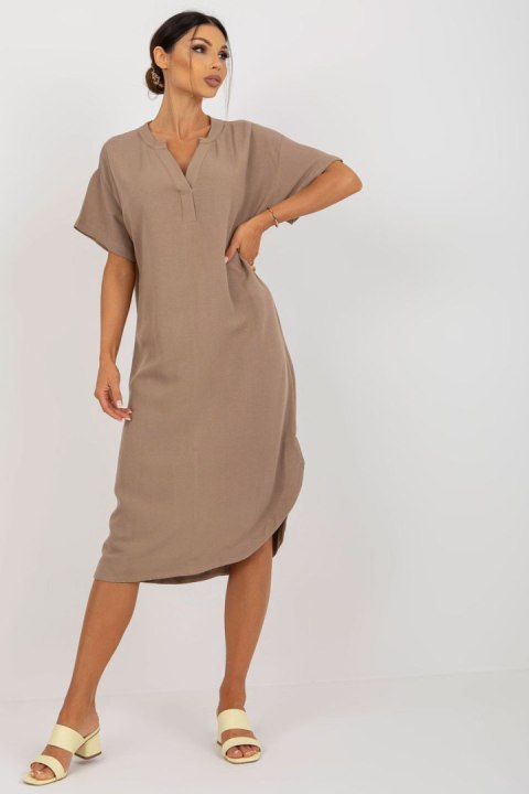 Sukienka Model TW-SK-BE-AZ101.40P Dark Beige - Och Bella Och Bella