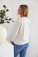 Bluzka Model M393/3 Len/Beige - La Aurora La Aurora
