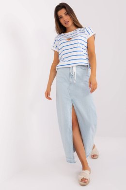 Bluzka Model RV-BZ-8705.17P White/Blue - Relevance Relevance