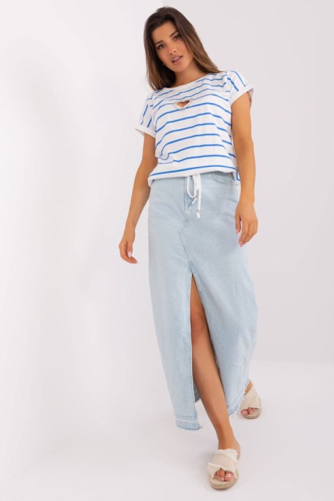 Bluzka Model RV-BZ-8705.17P White/Blue - Relevance Relevance