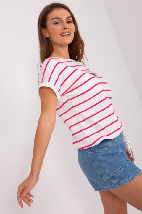 Bluzka Model RV-BZ-8705.17P White/Pink - Relevance Relevance Bluzka Model RV-BZ-8705.17P White/Pink - Relevance Relevance