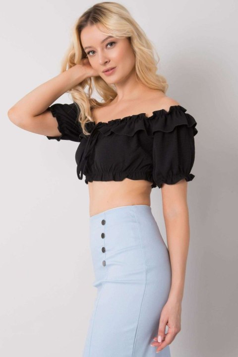 Bluzka Model TW-TP-BI-26718.46 Black - Och Bella Och Bella Bluzka Model TW-TP-BI-26718.46 Black - Och Bella Och Bella