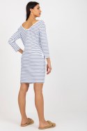 Sukienka Model TW-SK-BL-1010.74 White/Navy - Och Bella Och Bella