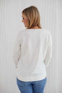 Sweter Damski Model M403/4 Ecru/Grey - La Aurora La Aurora