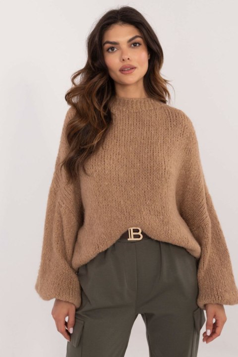 Sweter Damski Model TW-SW-BI-3565.69 Camel - Och Bella Och Bella