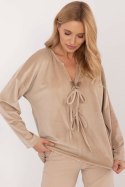 Bluzka Model DHJ-BZ-19916.03P Beige - Italy Moda Italy Moda