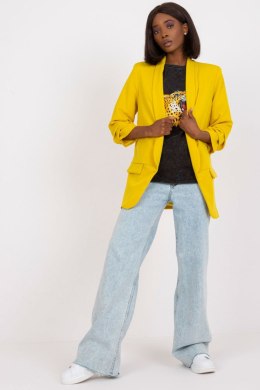 Marynarka Model DHJ-MA-7684.15P Light Yellow - Italy Moda Italy Moda