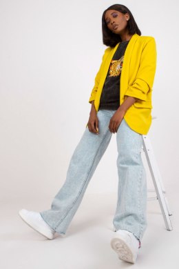 Marynarka Model DHJ-MA-7684.15P Light Yellow - Italy Moda Italy Moda