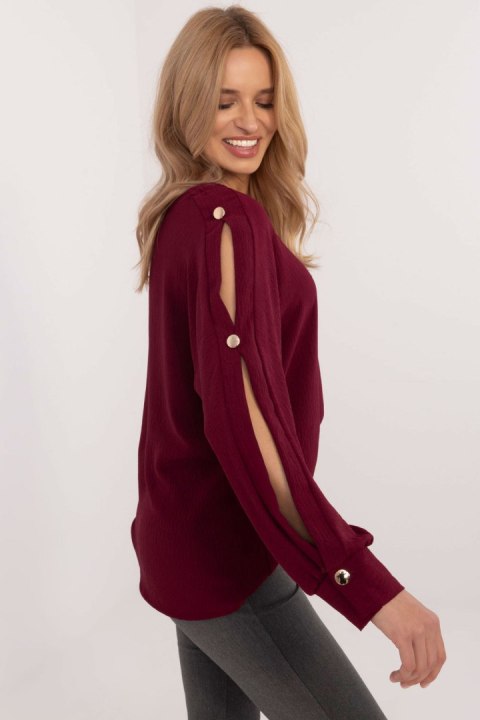 Bluzka Model MI-BZ-98684.89 Bordo - Italy Moda Italy Moda Bluzka Model MI-BZ-98684.89 Bordo - Italy Moda Italy Moda