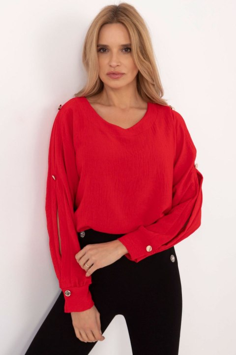 Bluzka Model MI-BZ-98684.89 Red - Italy Moda Italy Moda